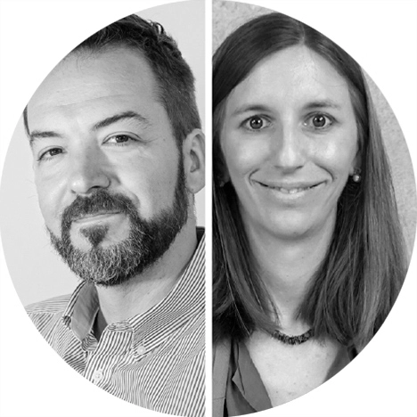 Imagen de los ponentes Hector Ruiz y Marta Portero