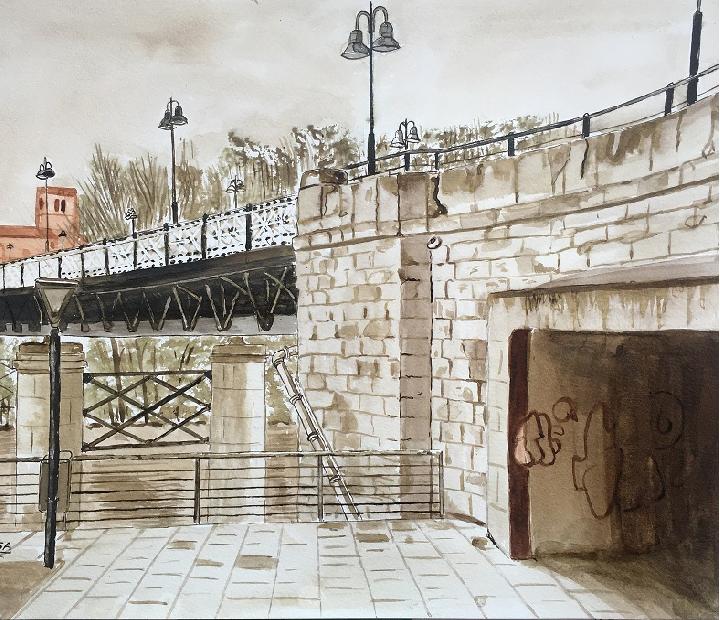 Alejandro Espiga. Arte por Ucrania. Acuarelas, acrílicos, tintas