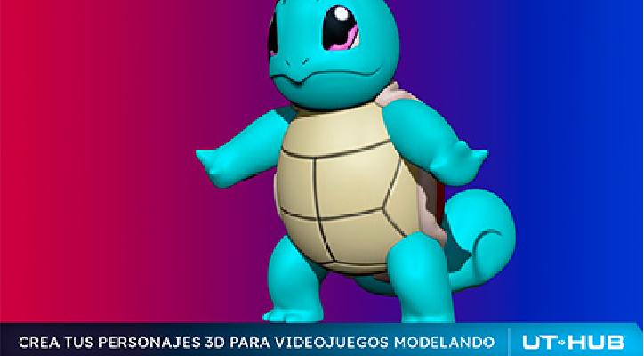 Crea tus personajes en 3D para videojuegos modelando
