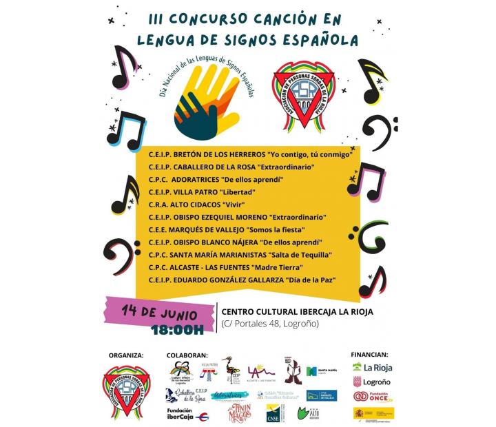 III Concurso Canción en Lengua de Signos Española.