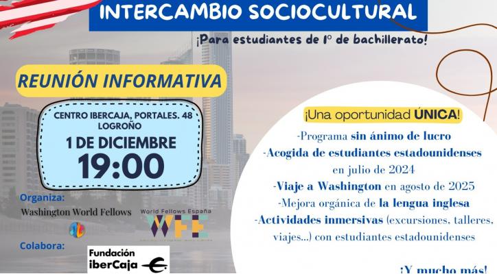 Reunión Informativa World Fellows España. Intercambio sociocultural.