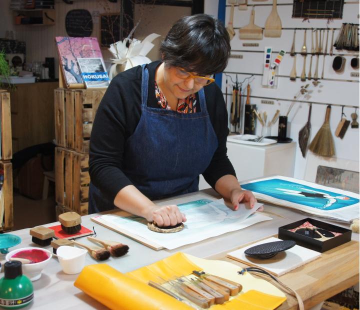 Taller de estampación japonesa