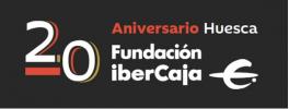 Logo 20 aniversario Fundación Ibercaja Huesca.