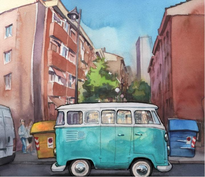 Acuarela con David Lapeña