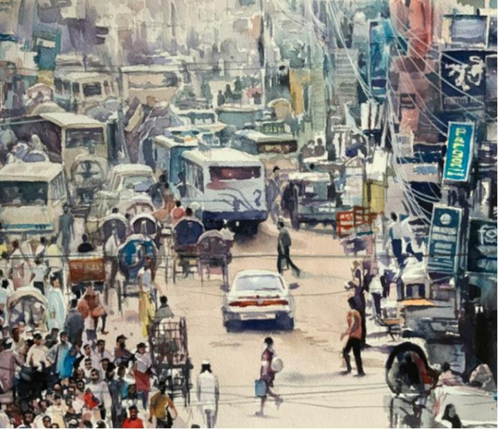 Acuarela con David Lapeña