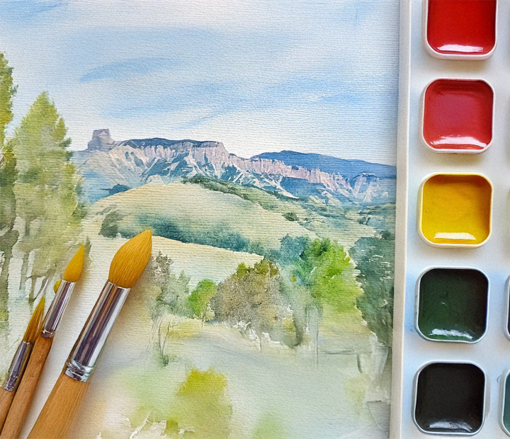 Sentimientos con acuarela