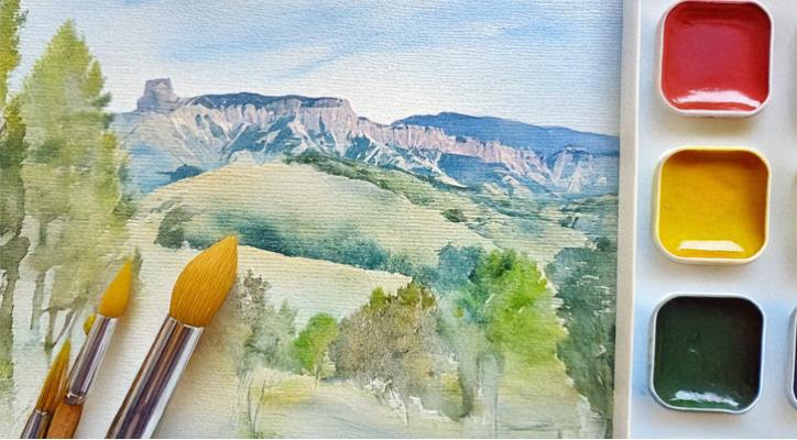 Sentimientos con acuarela