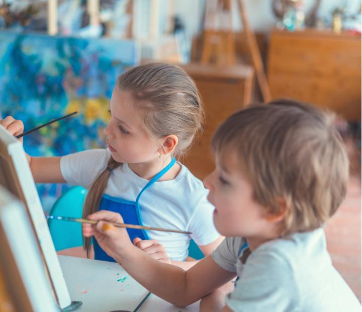 Dibujo y pintura para niños y niñas. De 6 a 9 años.