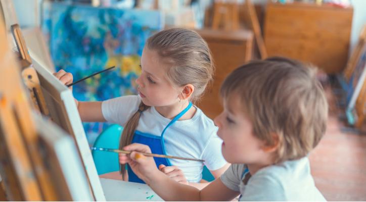 Dibujo y pintura para niños y niñas. De 6 a 9 años.