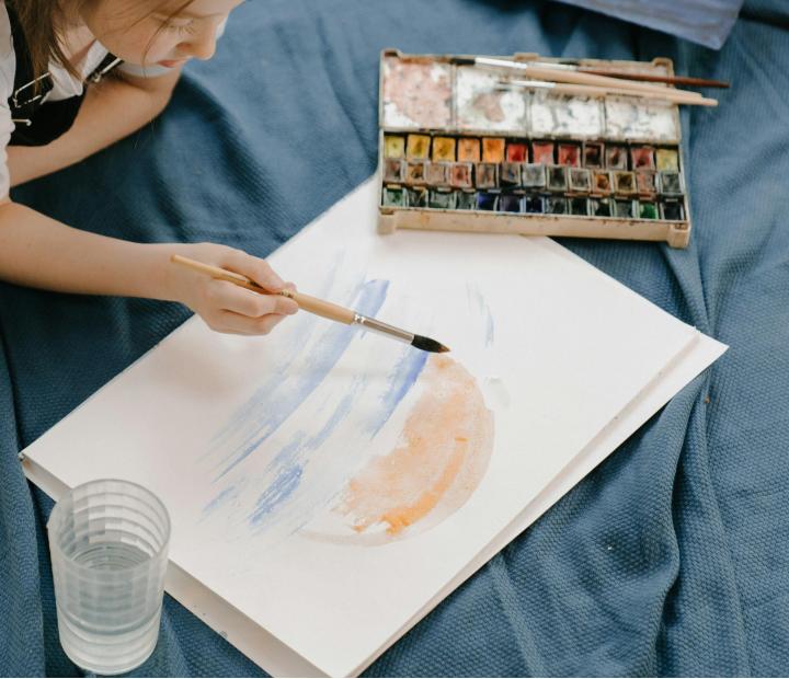 Escuela de Arte para niños. Taller de Acuarela, la magia del agua y el color