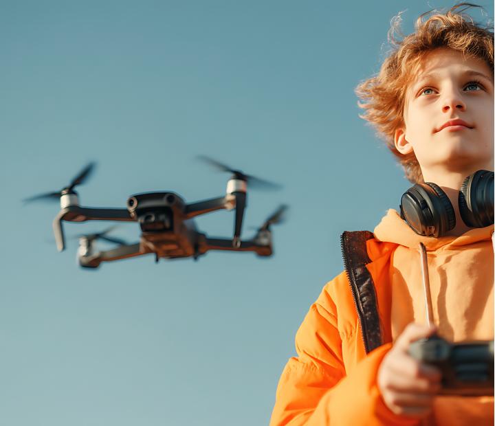 ¡Una navidad de altura! Pilotaje de drones para niños y jóvenes