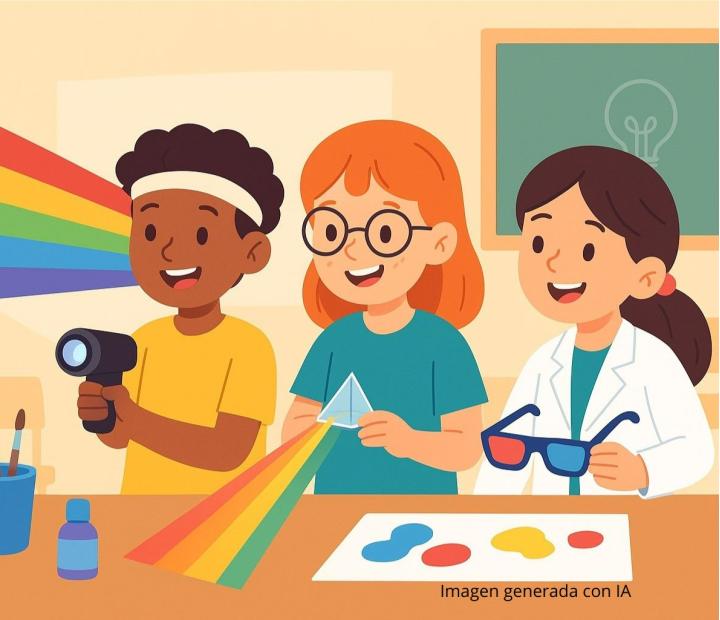 Mes de la ciencia, 2025. Luz, color, visión