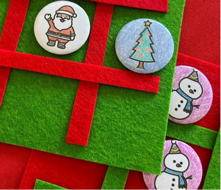 1,2,3...en raya navideño