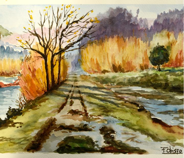 Acuarelas y dibujos de Fernando Obispo