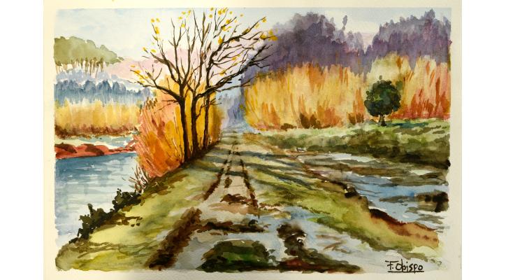 Acuarelas y dibujos de Fernando Obispo