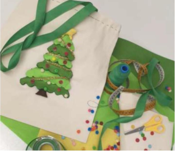 Navidad entre hilos: diseña y cose tu tote bag. ¡Coser Mola!