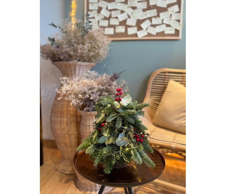 Taller arbolitos navideños naturales