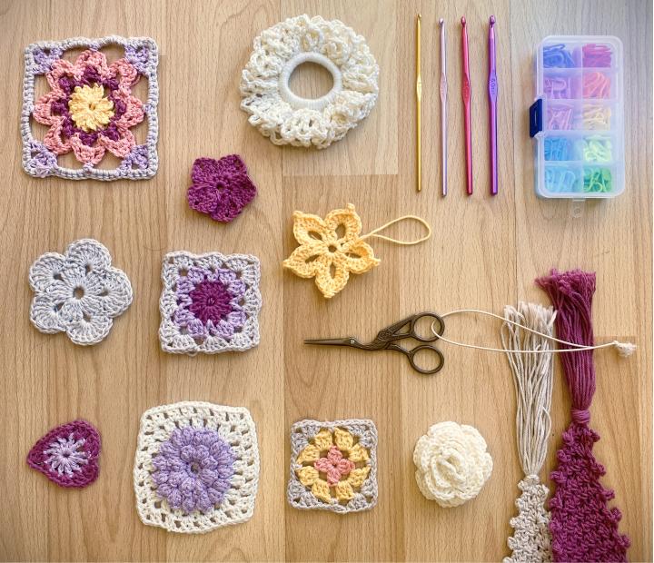 Tejer con aguja de ganchillo. Iniciación. Turno 1