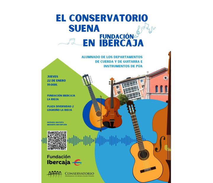 El Conservatorio suena en Fundación Ibercaja. Departamentos de Cuerda Frotada y Guitarra e Instrumentos de Púa