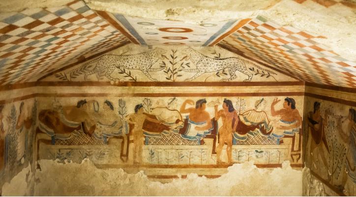 Las pinturas etruscas de Tarquinia
