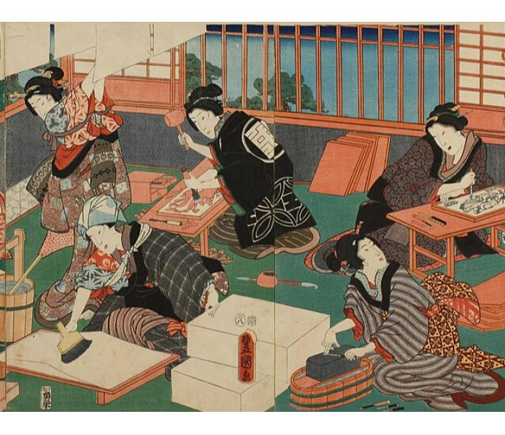 Un acercamiento al grabado japonés (Mokuhanga)