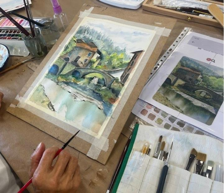 Acuarela con Marian. Martes