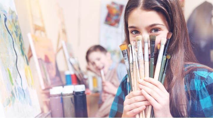 Escuela de arte para niños y jóvenes. Dibuja, pinta y modela