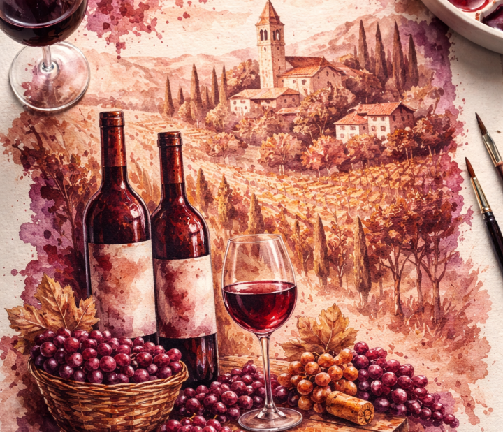 Wine painting, inscripción al taller