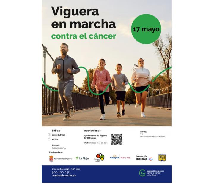 Viguera en marcha contra el cáncer