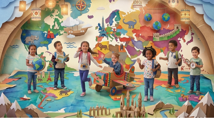 Play & Learn Camp. Viajamos por el mundo