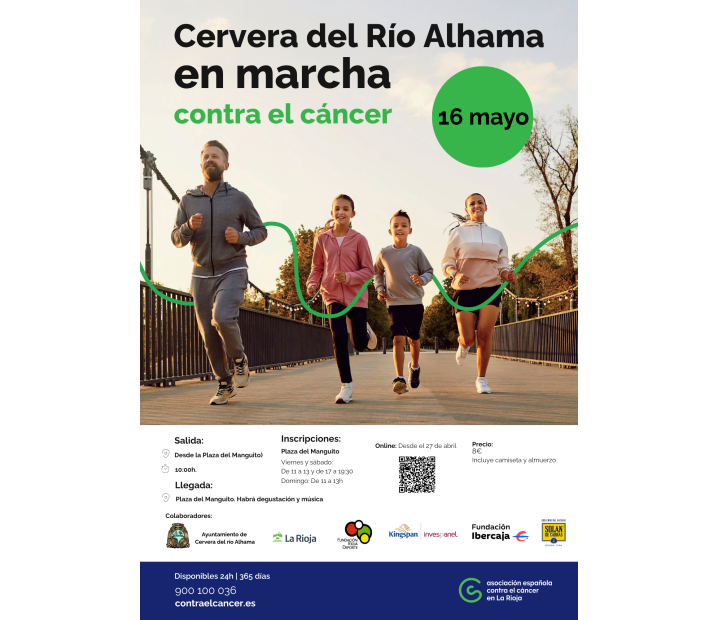 Cervera del Río Alhama en marcha contra el cáncer