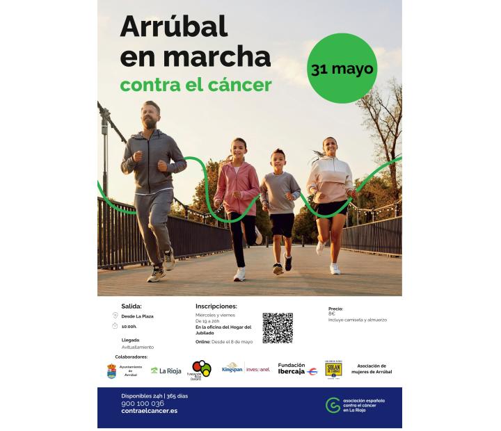 Arrúbal en marcha contra el cáncer