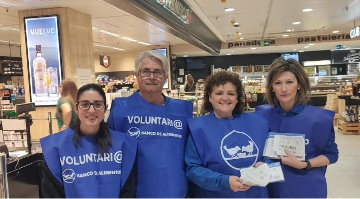 VOLUNTARIADO: Recogida de alimentos El Corte Inglés Paseo de Sagasta - 5 de junio (19:00 a 21:00h)