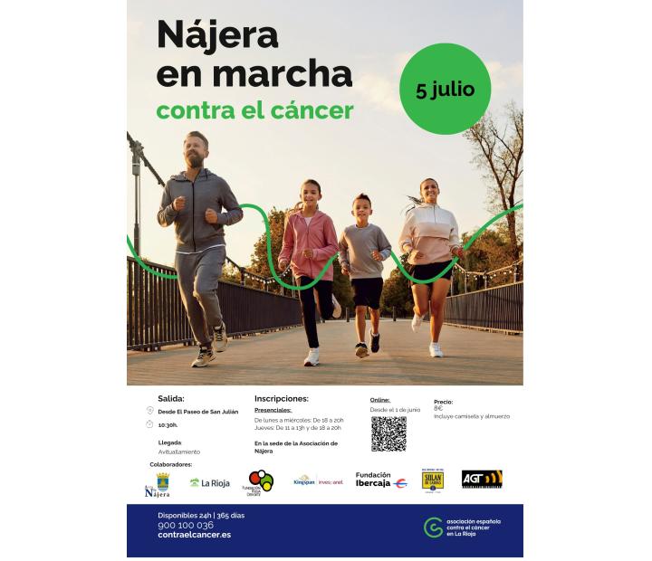 Nájera en marcha contra el cáncer