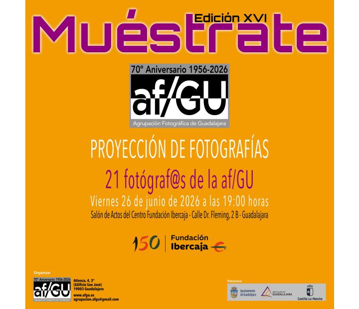 XVI Edición Muéstrate. Agrupación fotográfica