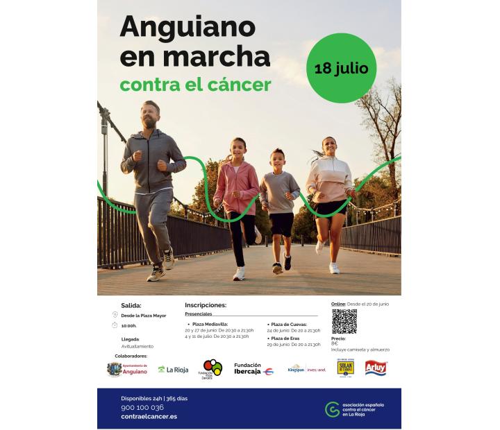 Anguiano en marcha contra el cáncer
