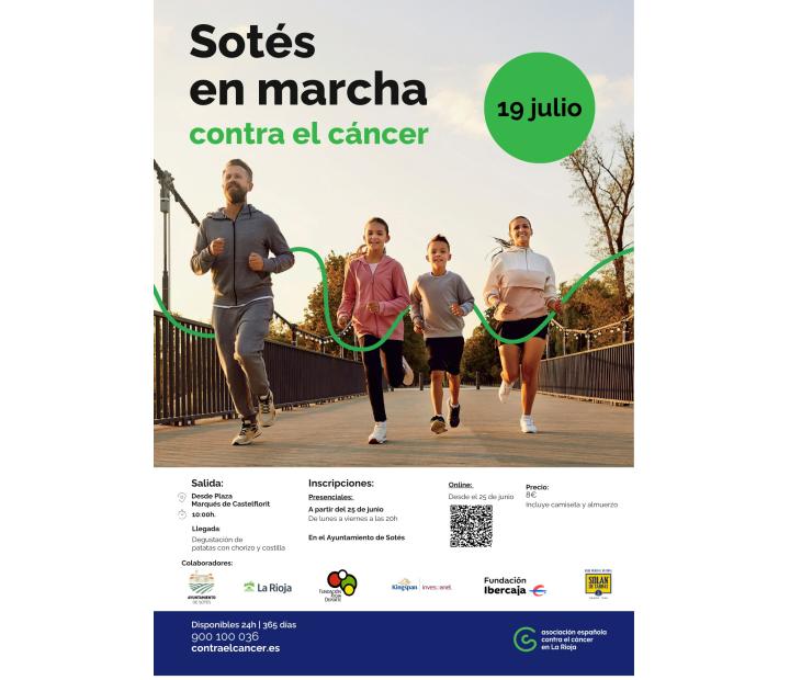 Sotés en marcha contra el cáncer