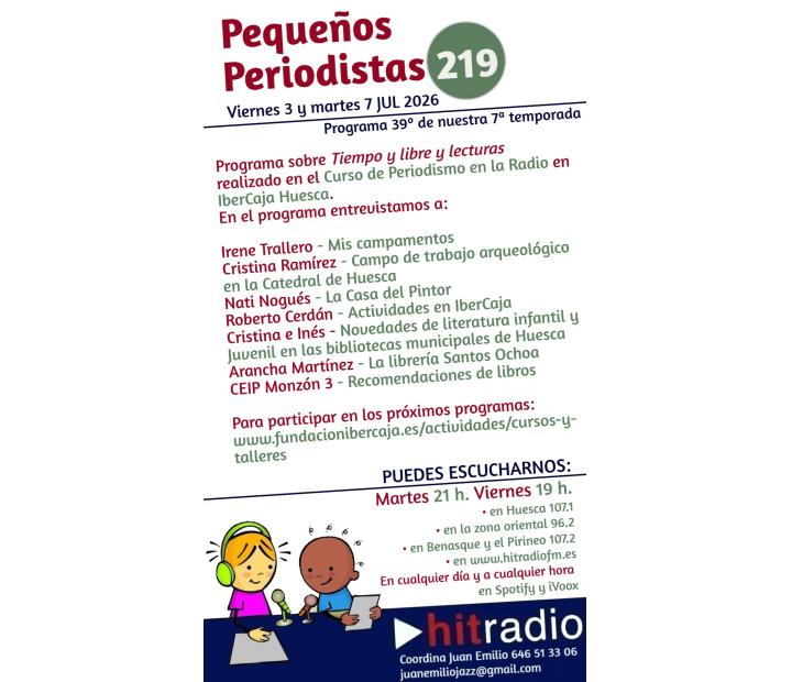 Programa Pequeños Periodistas en Hit Radio