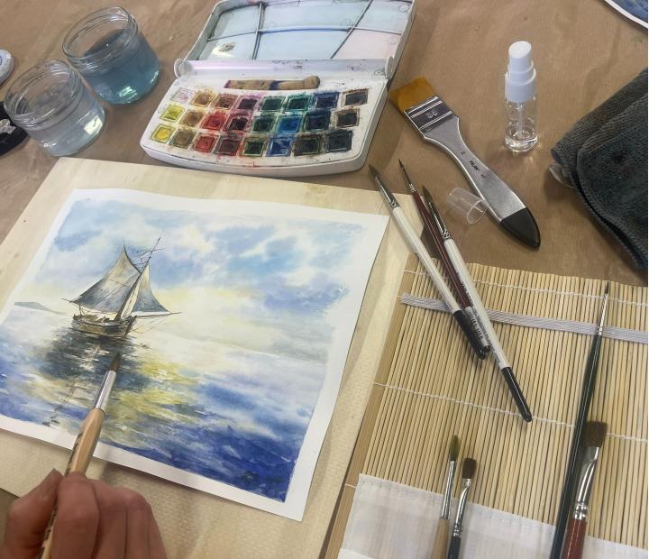 Pintura con Marian Ruiz. Viernes