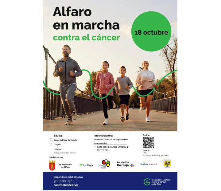 Alfaro en marcha contra el cáncer