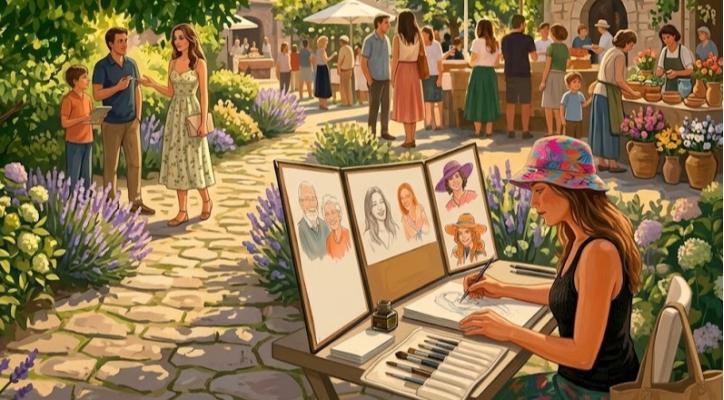Ilustraciones en vivo con Marian Ruiz