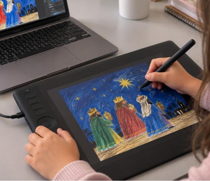 Iníciate en el Arte digital. Esperando a los Reyes