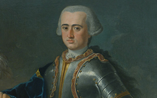 Dos retratos de Don Felipe de Palafox y de Doña Rafaela de Palafox, obras de Francisco y de Ramón Bayeu