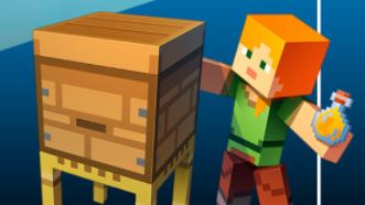 Mundos fantásticos. Minecraft e ilustración.