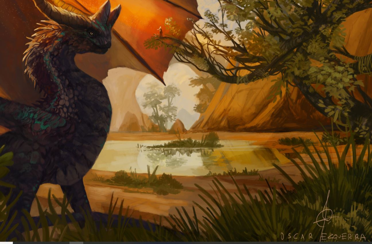 Mundos fantásticos. Minecraft e ilustración.