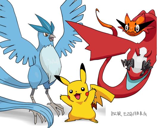 Mundo Pokemon. Minecraft e ilustración