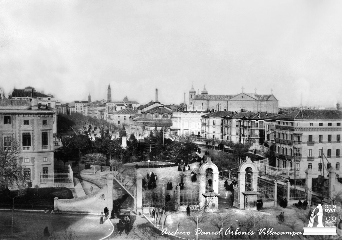 La glorieta de Pignatelli a principios del siglo XX