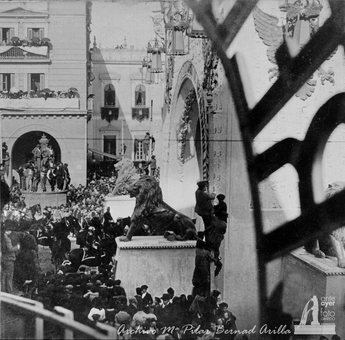 Visita de S.M. Don Alfonso XIII a Zaragoza, durante los días 16 al 19 de octubre 1903