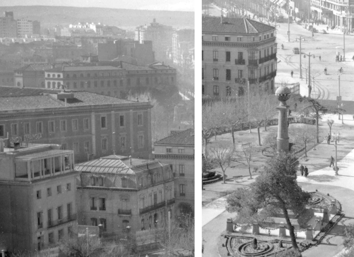 Panorámica de las Plazas de Aragón y de B. Paraíso, CA. 1957. Imagen 2