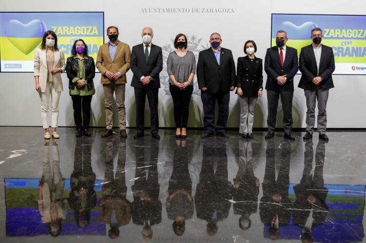Presentación de la campaña Zaragoza con Ucrania
